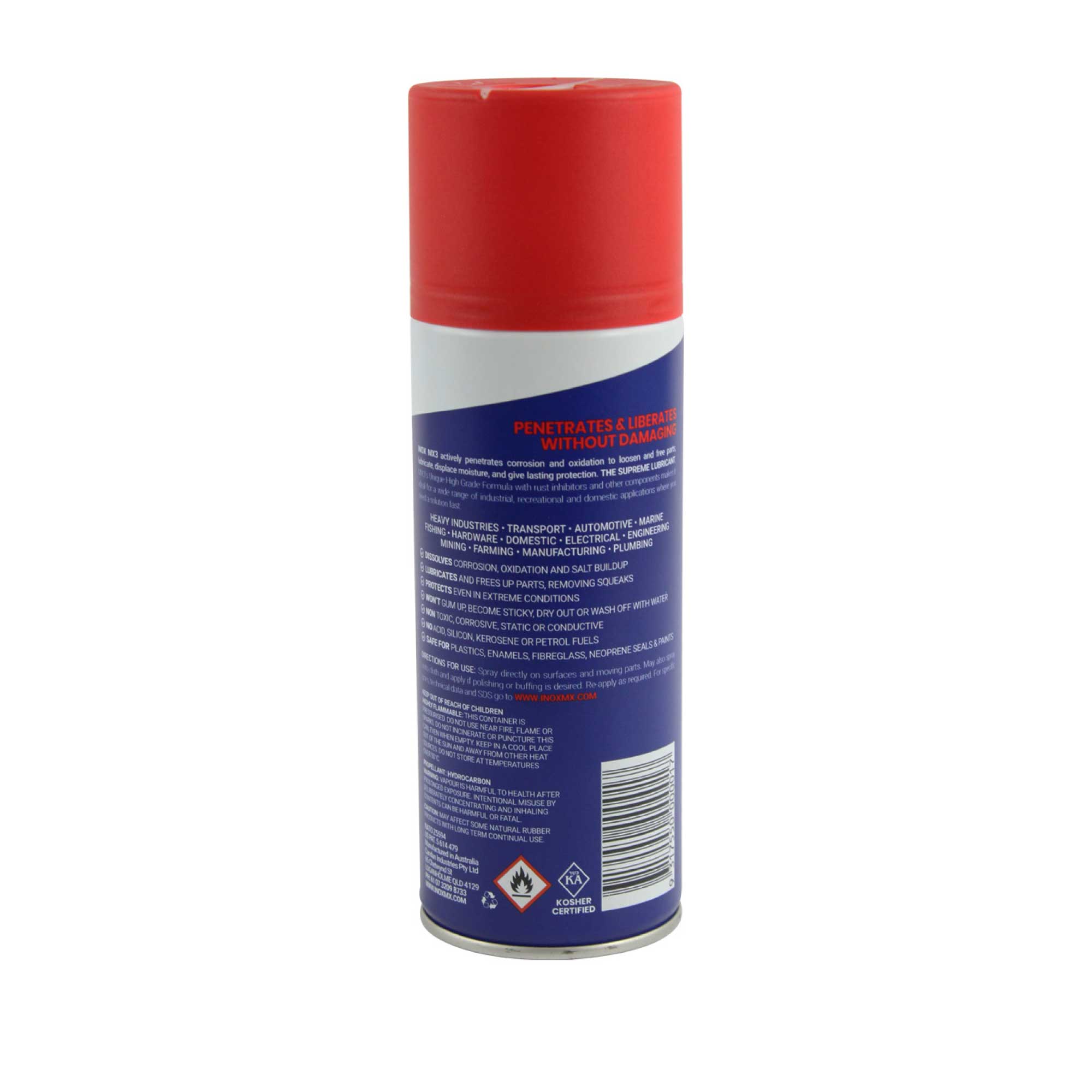 300g Inox MX3 Lubricant Spray Multi-Purpose Anti Rust Lube Penetrating Aerosol