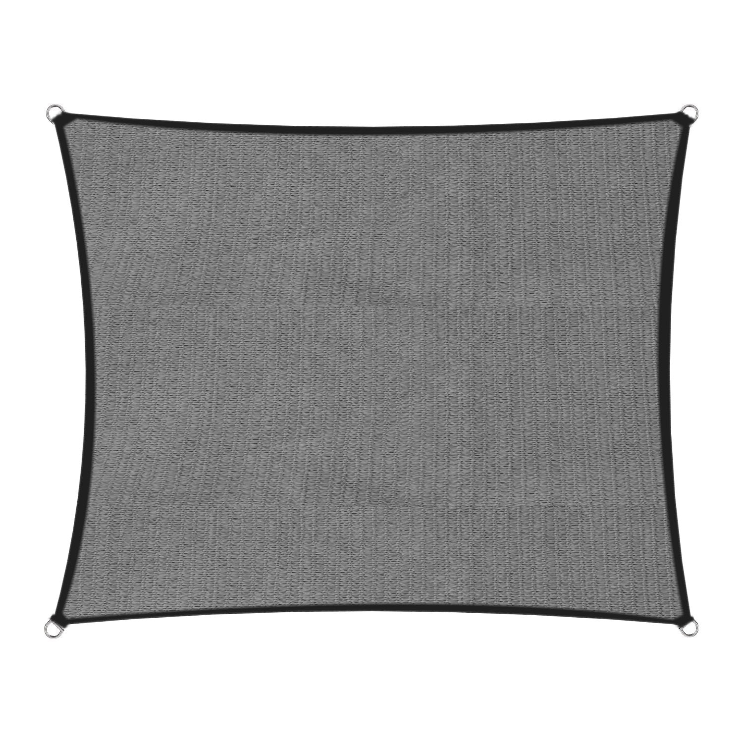 Wallaroo Outdoor Sun Shade Sail Canopy Grey Square 3 x 3M