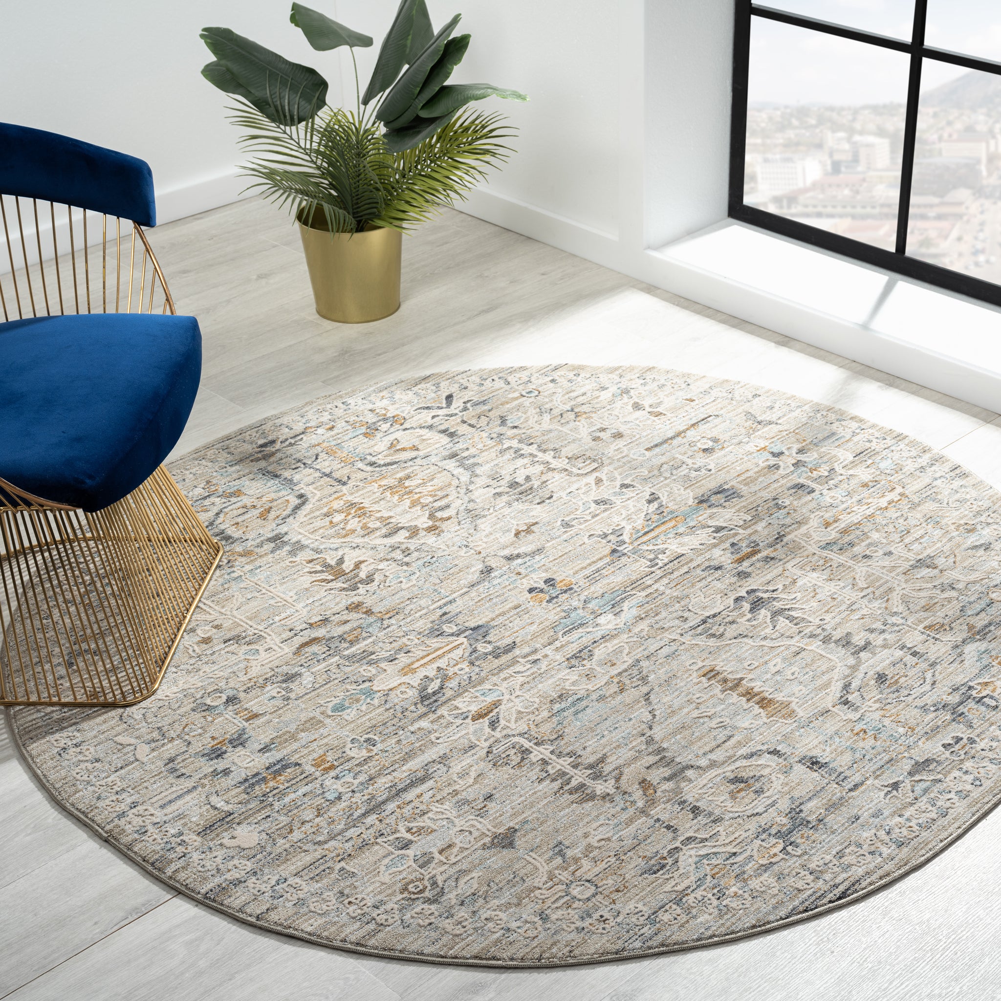 Aubre Contemporary Area Rug - Taupe - 160x240