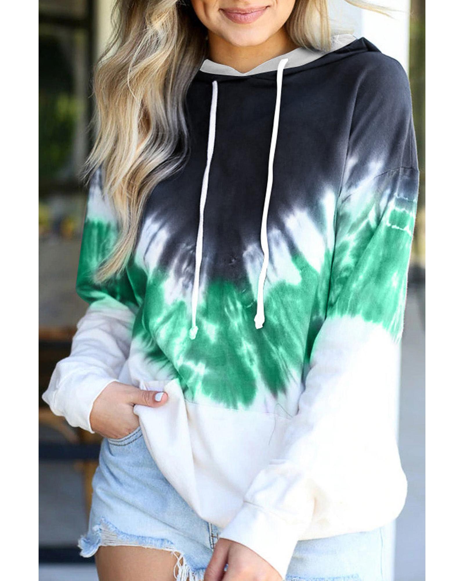 Azura Exchange Tie-dye Hoodie - L