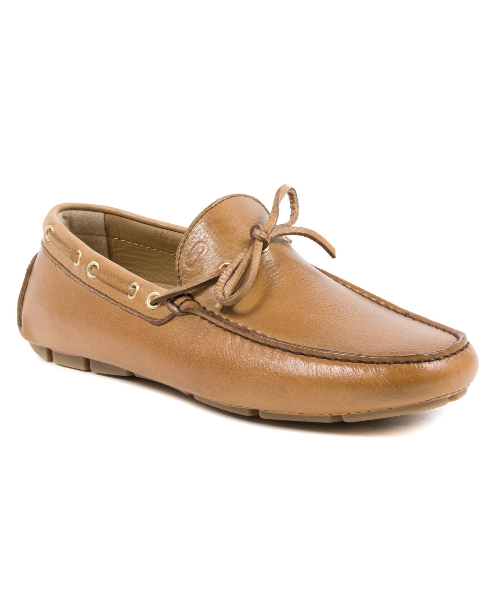 Hand-Stitched Leather Loafers - 43 EU