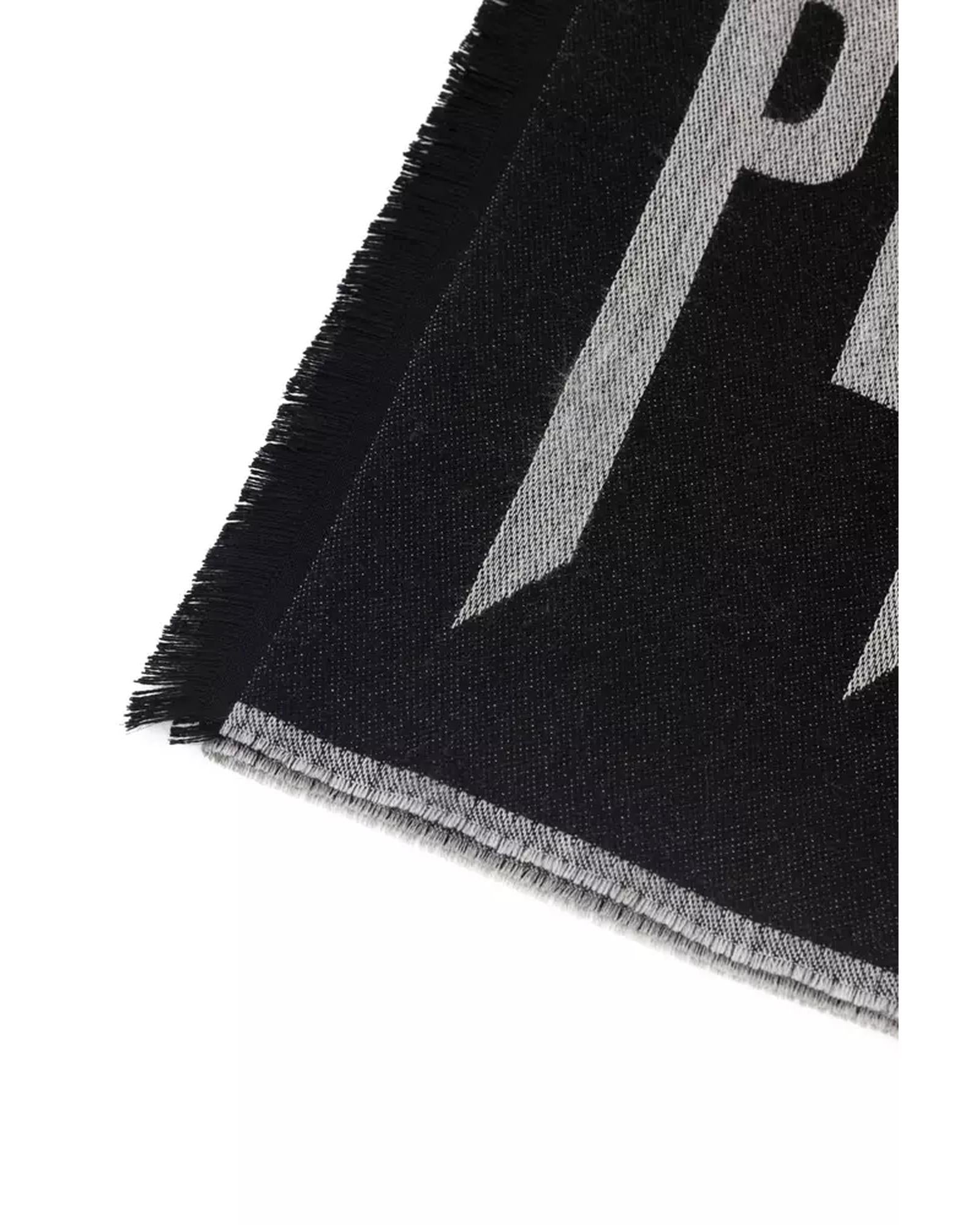 Logo Fringed Scarf One Size Men