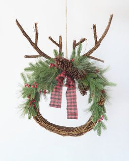 Deer Antler Wreath 56 X 74cm