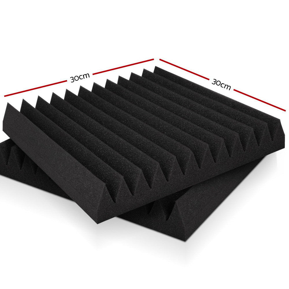 Alpha Acoustic Foam 40pcs 30x30x5cm Sound Absorption Proofing Panel Studio Wedge