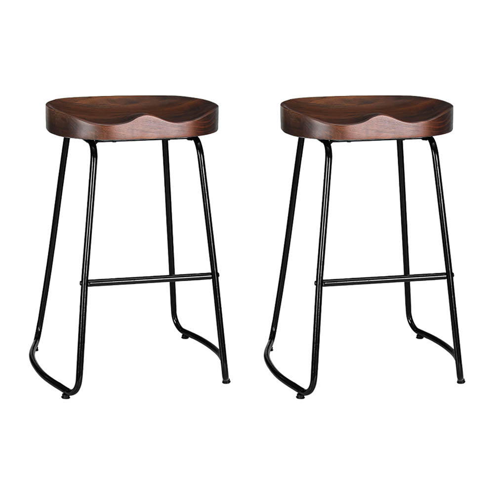 Artiss 2x Bar Stools Tractor Seat 65cm