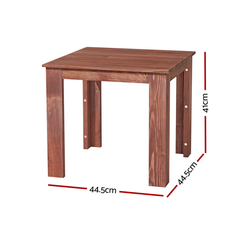 Gardeon Coffee Side Table Wooden Desk Outdoor Furniture Camping Garden Brown