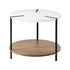 Artiss Coffee Table Side Table Round White Cedric