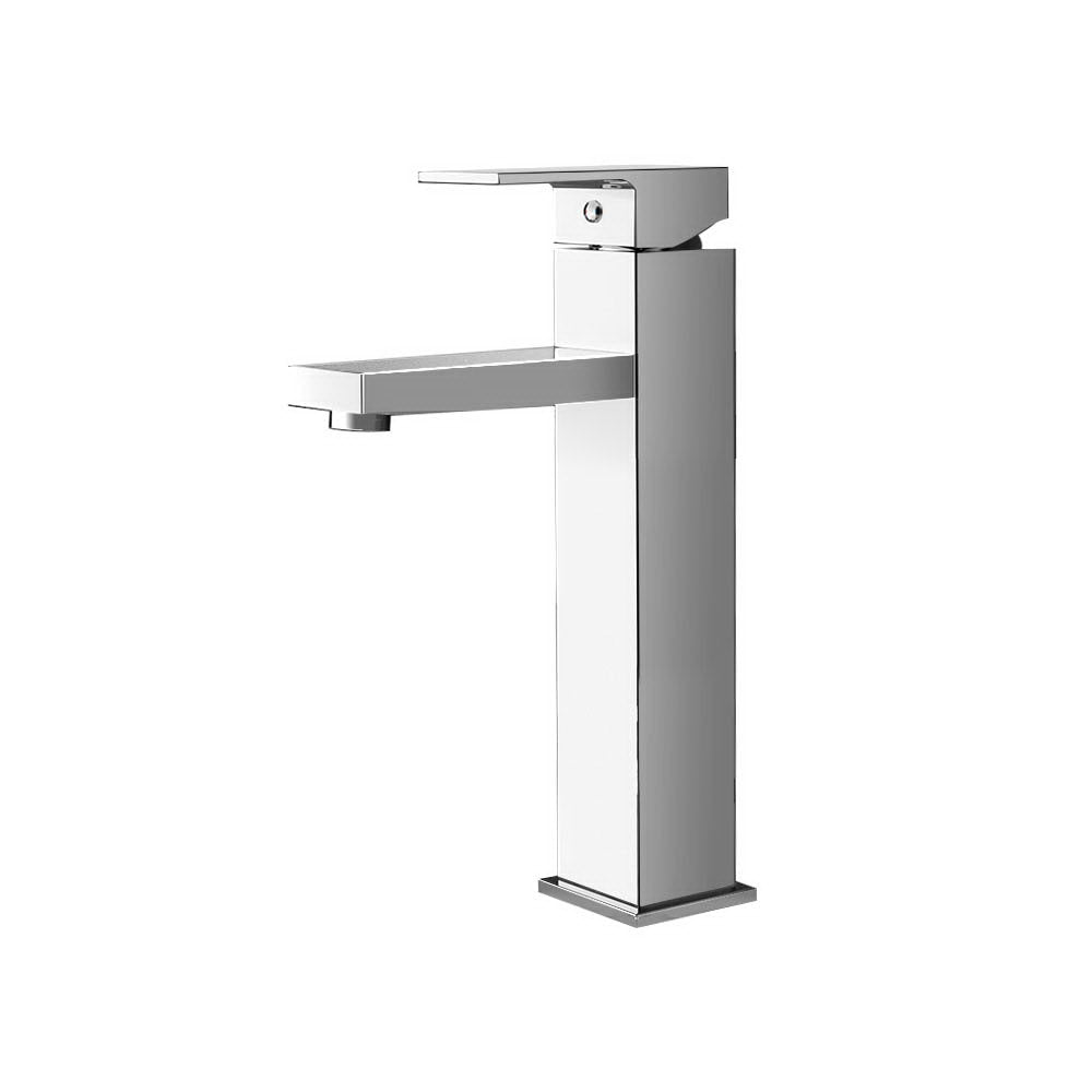 Cefito Bathroom Basin Mixer Tap Square Tall Faucet Vanity Laundry Chrome