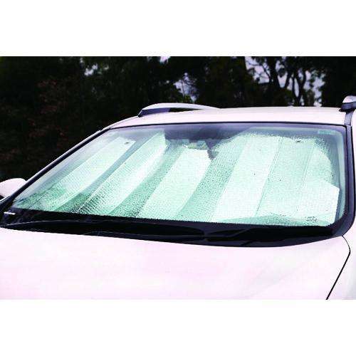 Premium Sun Shade - Small [130cm x 60cm] - White/Silver