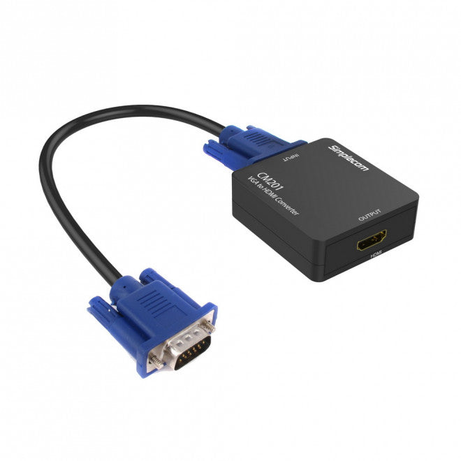 SIMPLECOM CM201 Full HD 1080p VGA to HDMI Converter with Audio