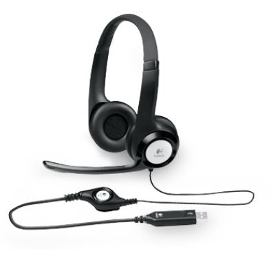 Logitech H390 USB Headset Adjustable,USB,2 Years Noise cancelling mic In-line audio controls