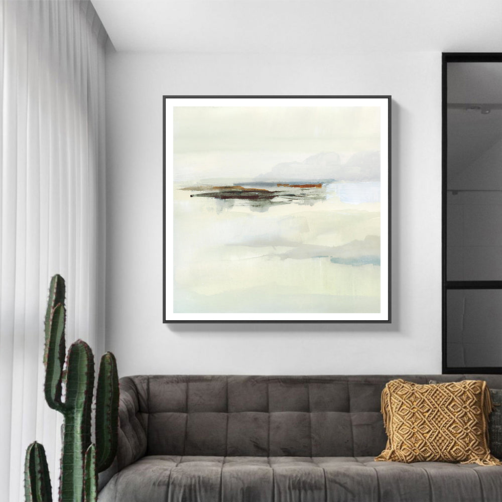 Wall Art 60cmx60cm Atmospheric Edge Black Frame Canvas