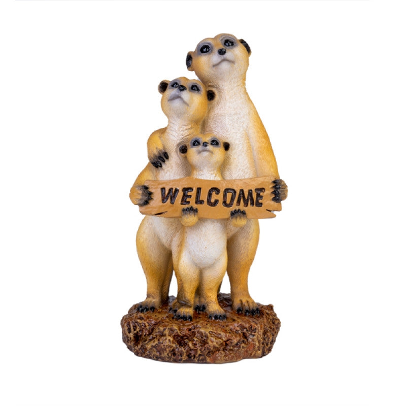 Meerkat Family Welcome Sign