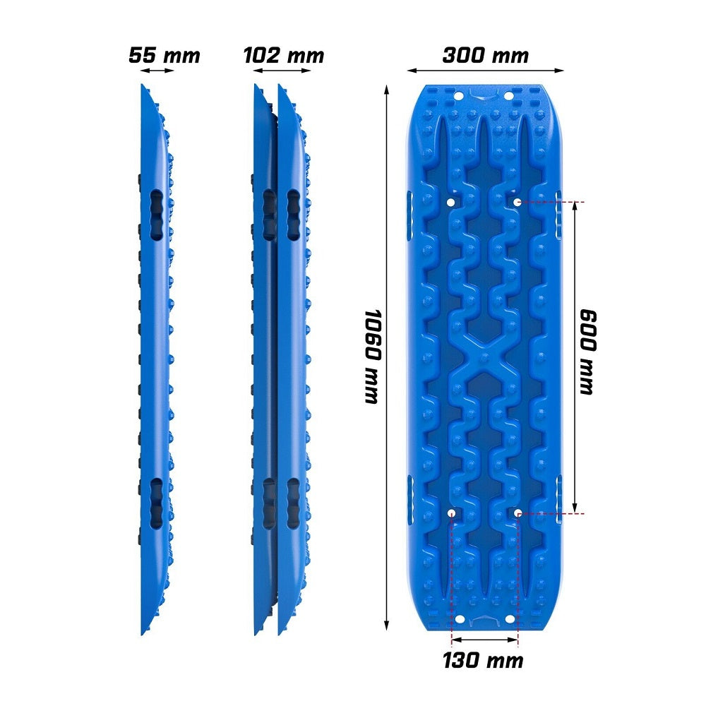 X-BULL Recovery Tracks Boards Sand Truck Mud 4WD 4x4 Gen3.0 Blue/ Tyre Tire Deflator