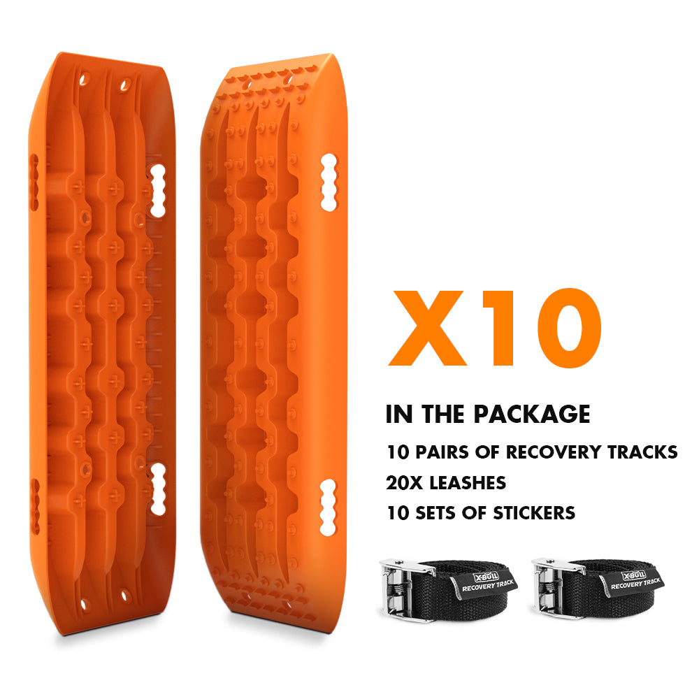 X-BULL 10 Pairs of Recovery tracks Boards Traction 10T Sand tracks/ Mud /Snow Gen 2.0