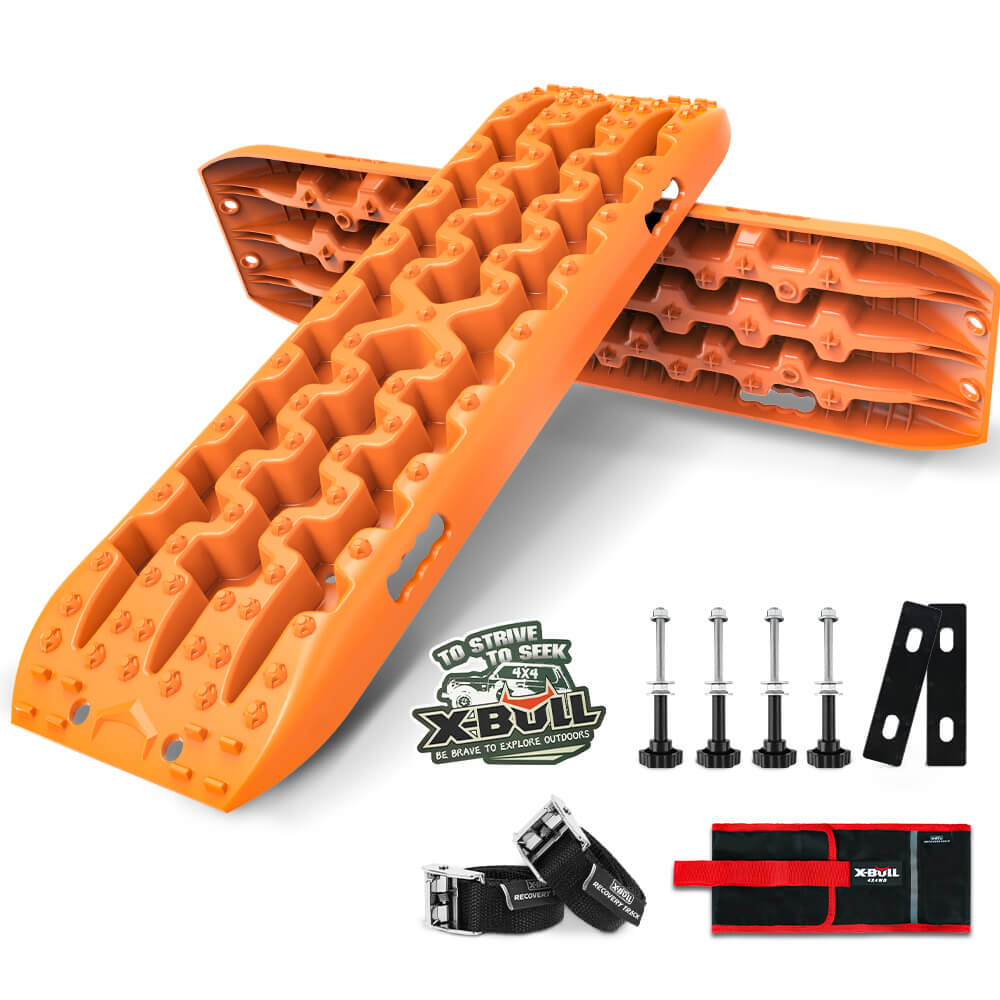 X-BULL Recovery tracks Sand tracks KIT Carry bag mounting pin Sand/Snow/Mud 10T 4WD-Orange Gen3.0