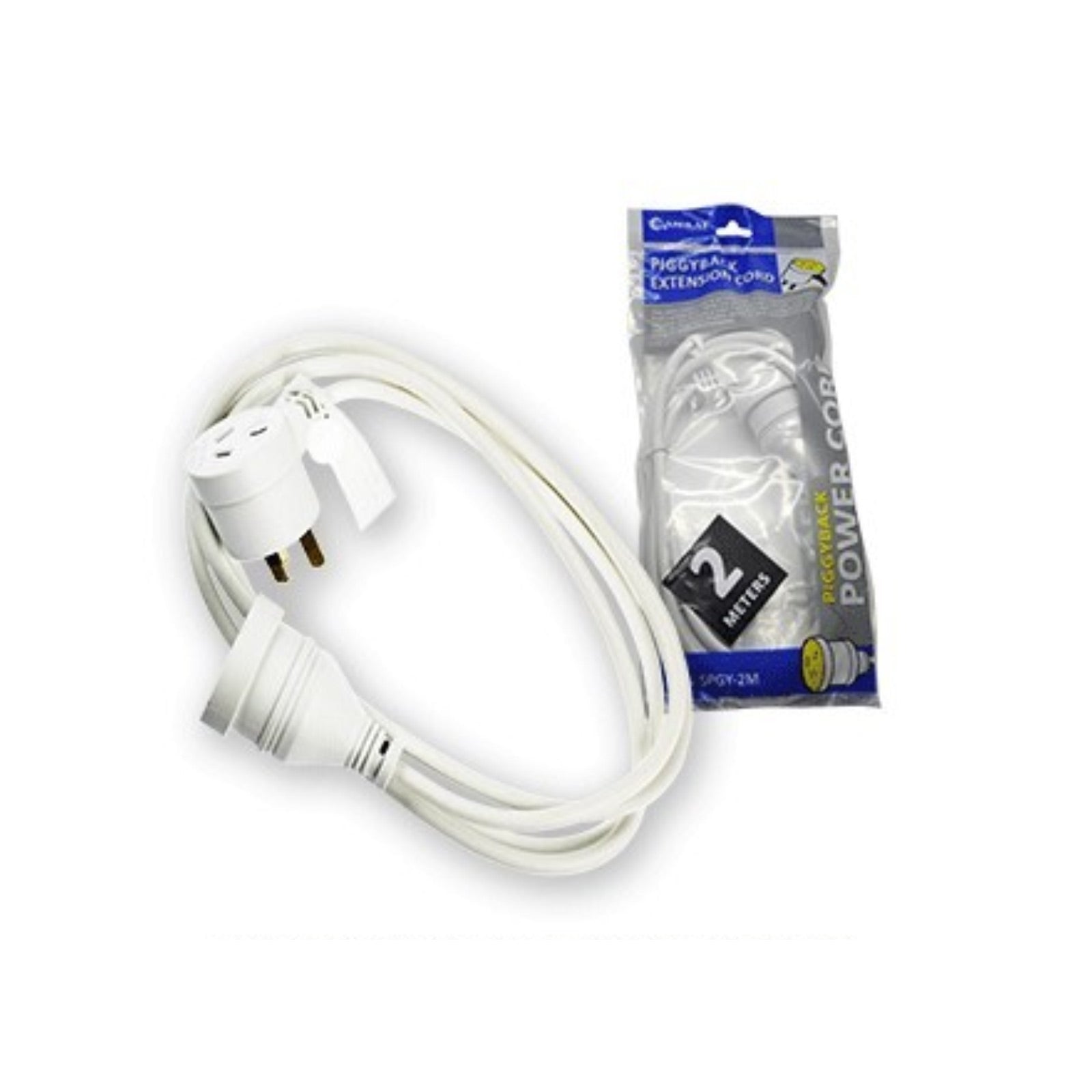 Sansai Piggy Back Extension Cord 2 Meters