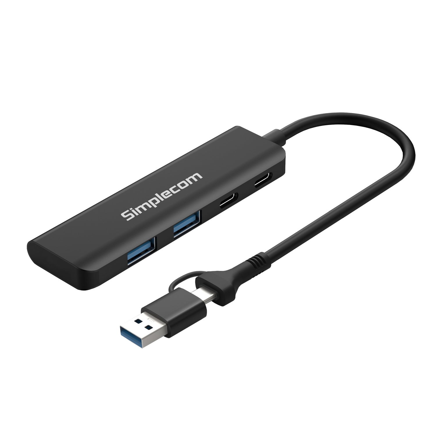 Simplecom CH385 SuperSpeed USB-A and USB-C 4-Port Combo Hub USB 3.2 Gen 1 (2x USB-A and 2x USB-C Ports)