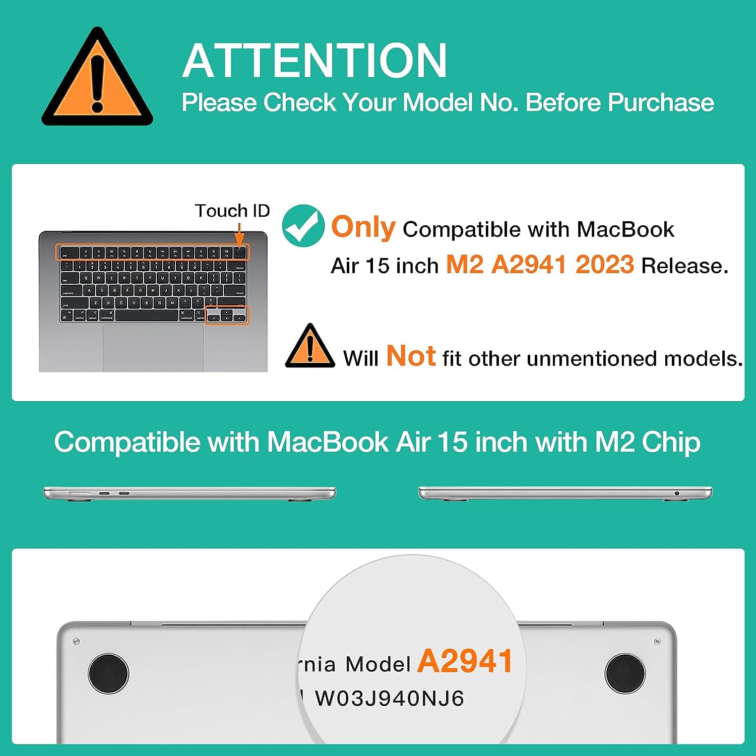 15 inch Air 2023 MacBook Air Matte Case  A2941 M2 Chip Hard Shell Case Keyboard Cover Green