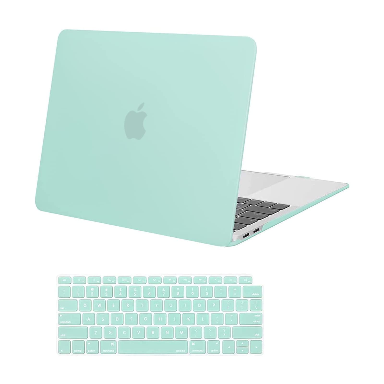 MacBook Air 13 Inch Case 2020 2019 2018, A1932, A2179, A2337 Shell Case Keyboard Cover Green