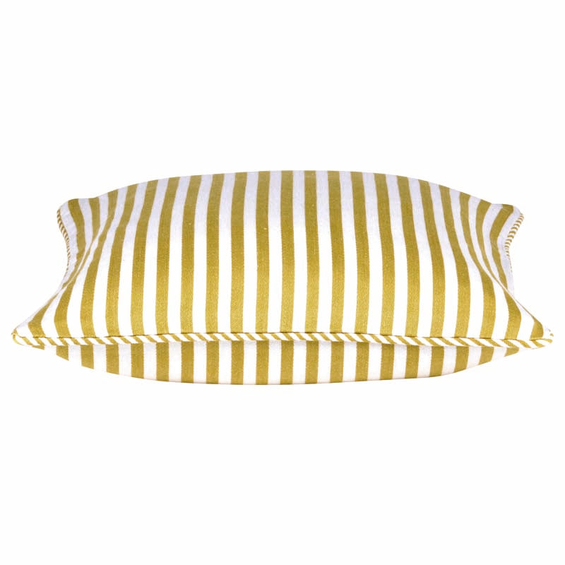 Dandi Mustard Yellow & White Striped Cushion Cover 40x40cm