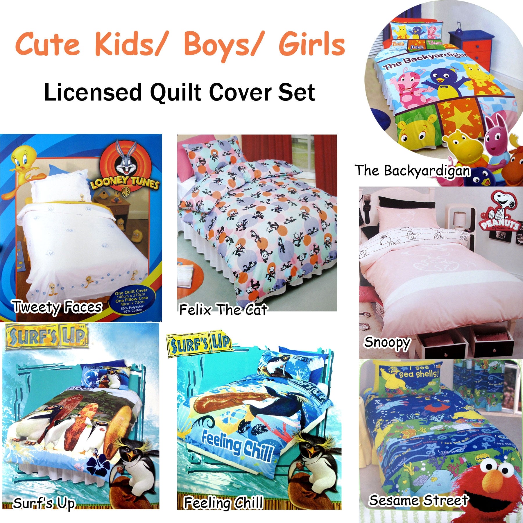 Backyardigan Quilt Cover Set Single